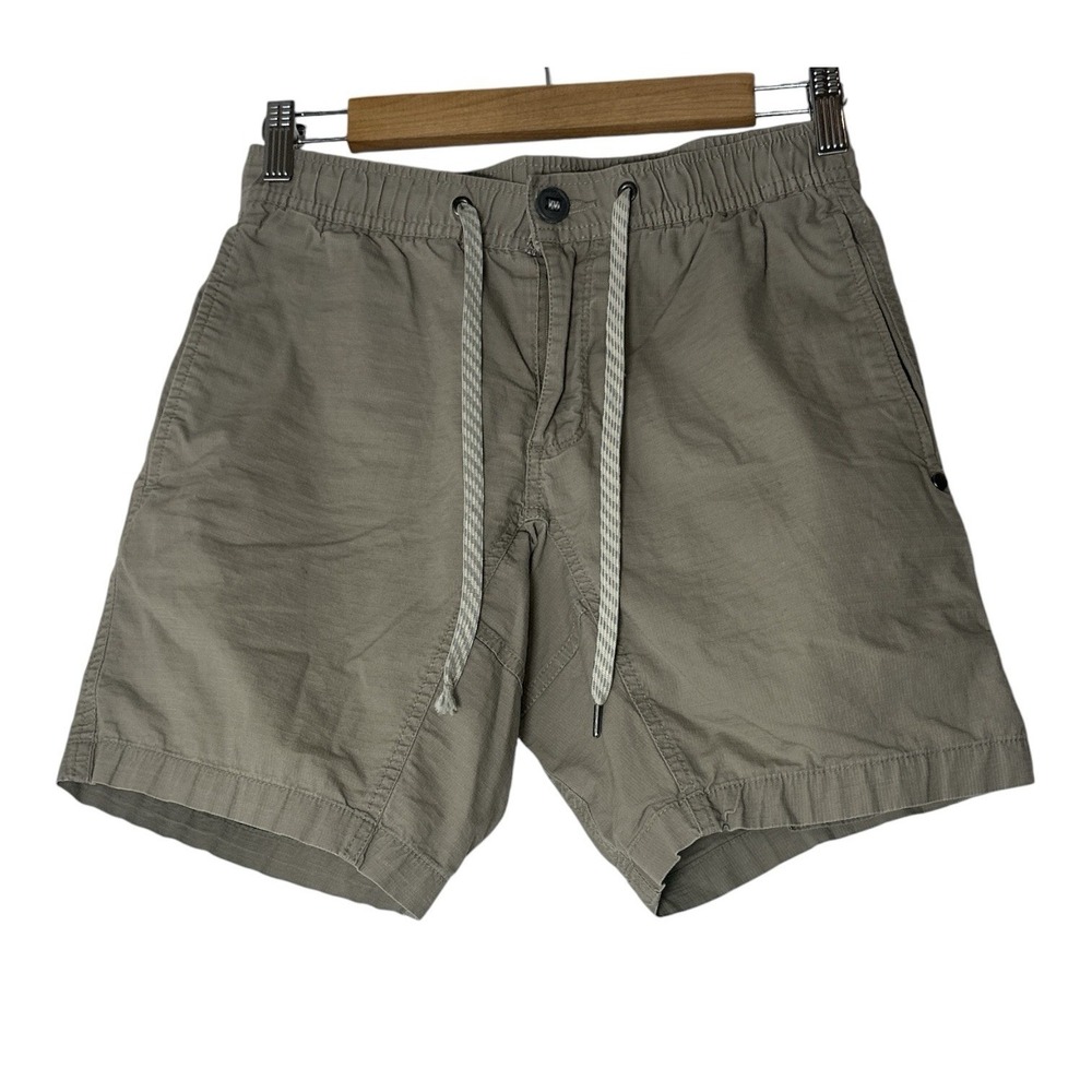 VUORI‎ Ripstop Shorts Men's XS Beige Elastic Waist Atheisure